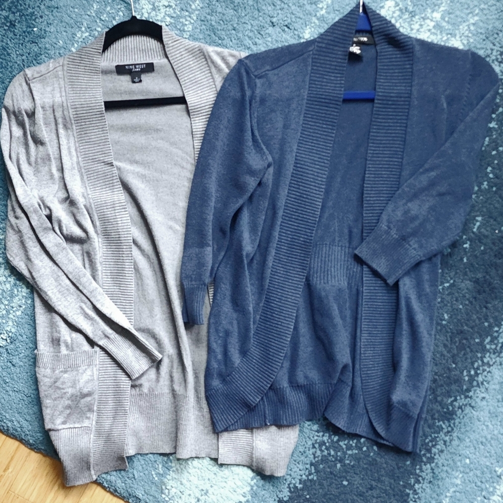 89th and Madison Blue Cardigan